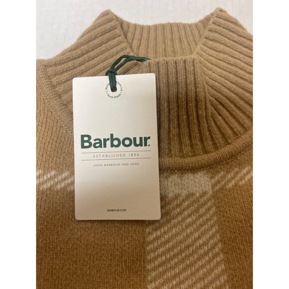 BARBOUR Harriet Pullover Sweater Pale Camel Size 2 NWT $170 - Picture 7 of 11